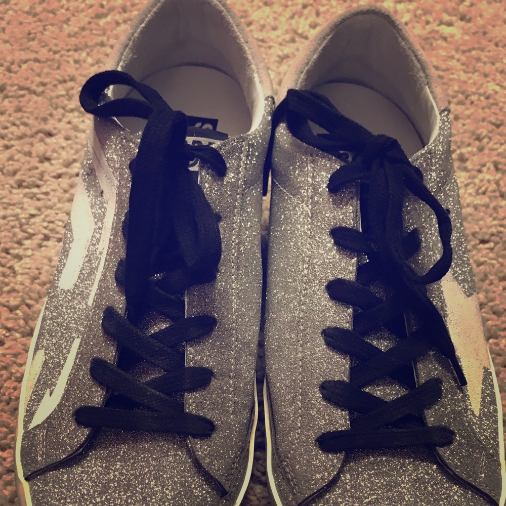 Authentic golden goose silver sneaker